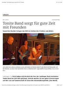 Laichingen: Tonite Band sorgt für gute Zeit mit Freunden