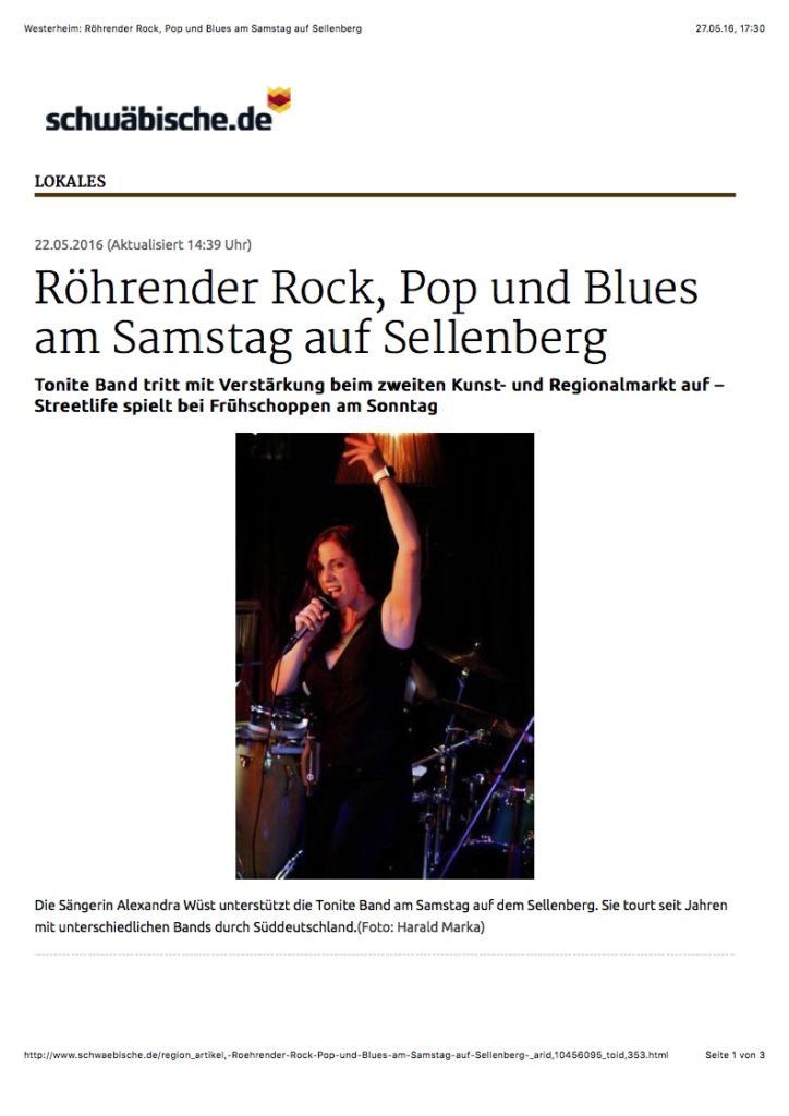 Westerheim: Röhrender Rock, Pop und Blues am Samstag auf Sellenberg